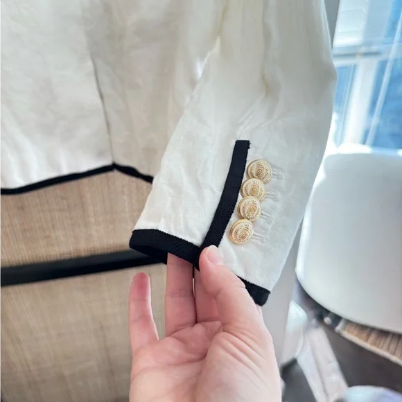 J.Crew Schoolboy Blazer Size 100% Linen - Picture 4 of 6